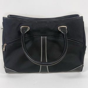 Tumi | Black Canvas Leather Briefcase Tote